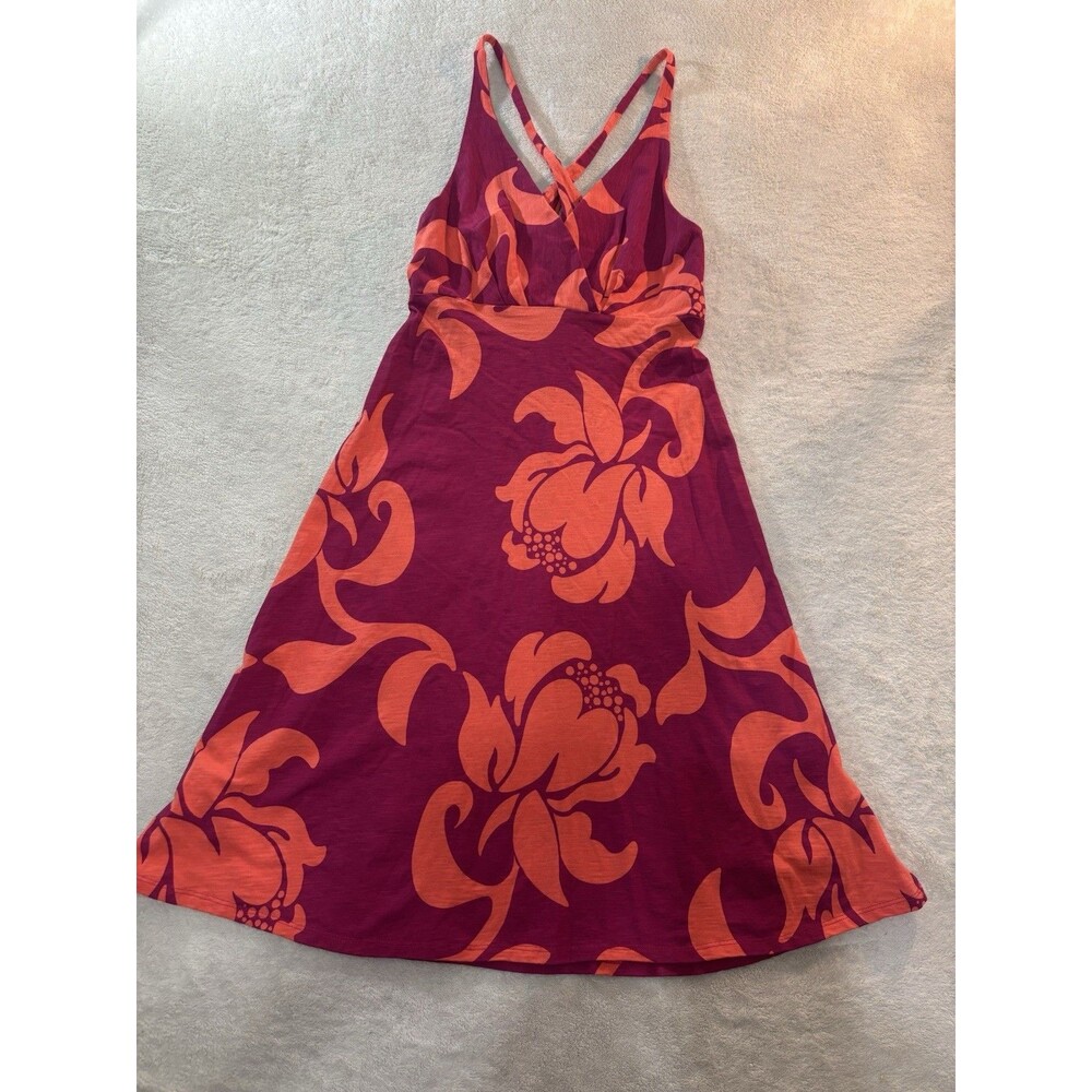 Patagonia Amber Dawn Dress Organic Cotton Blend Size Small Tropical Summer